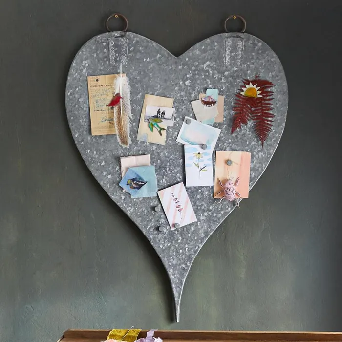 Women Steel Heart Magnet Board Sundance Catalog Decor