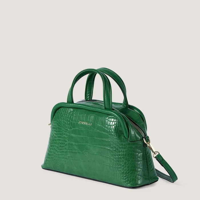 Women Stella TopHandle Crossbody Bag Green Croc Fiorelli Grab Bags