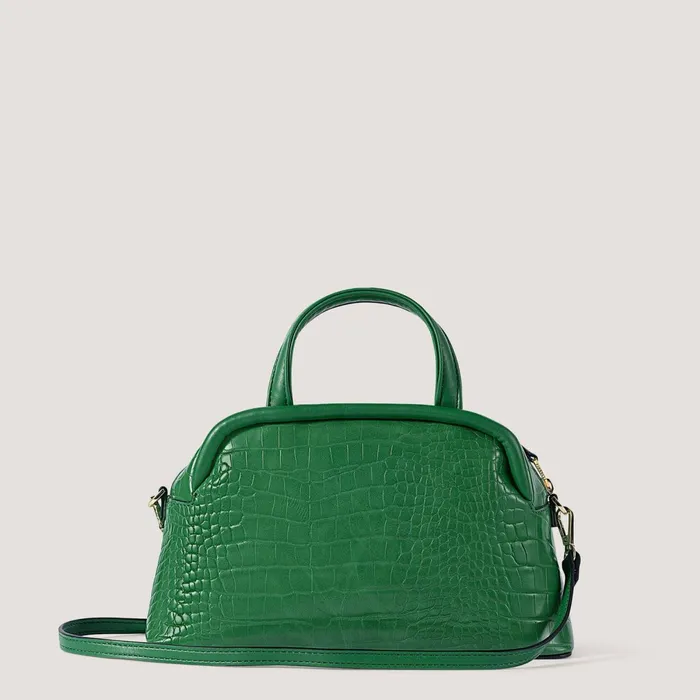 Women Stella TopHandle Crossbody Bag Green Croc Fiorelli Grab Bags