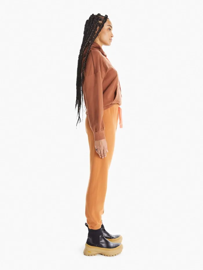 Women Sweatpants Mother Denim The Bender Ankle Lightpastel Brown
