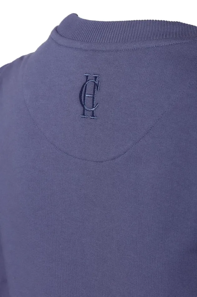 Women Sweatshirts Holland Cooper Kelso Crew Yale Blue Women Sweatshirts Holland Cooper Kelso Crew Yale Blue