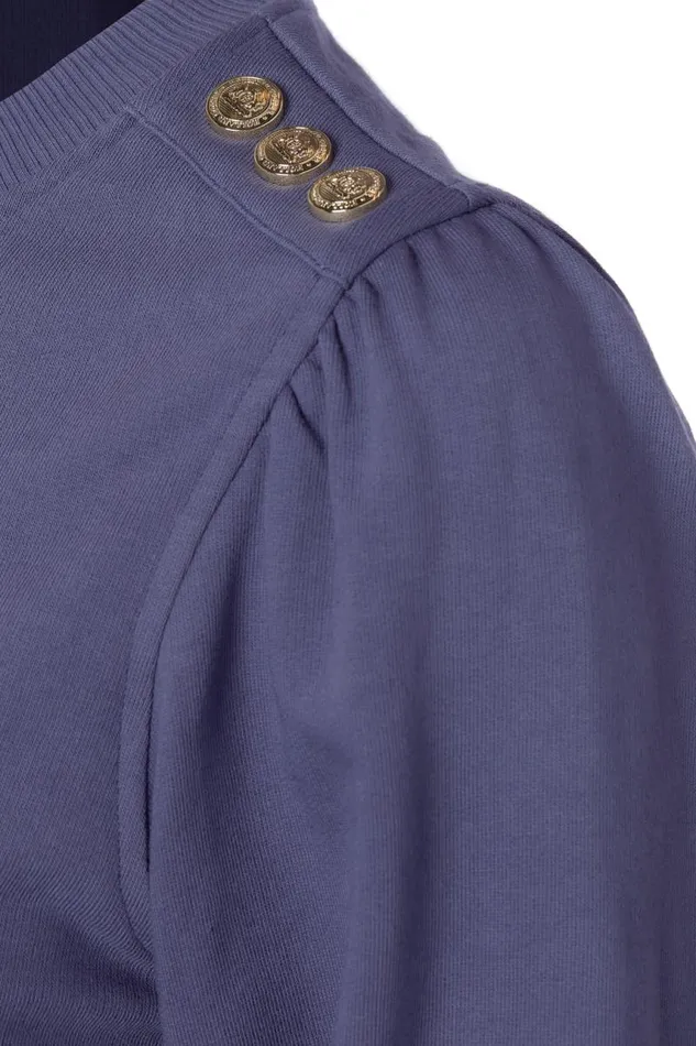 Women Sweatshirts Holland Cooper Kelso Crew Yale Blue Women Sweatshirts Holland Cooper Kelso Crew Yale Blue