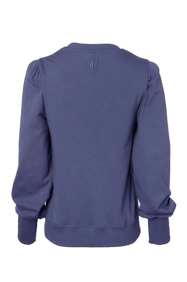 Women Sweatshirts Holland Cooper Kelso Crew Yale Blue Women Sweatshirts Holland Cooper Kelso Crew Yale Blue