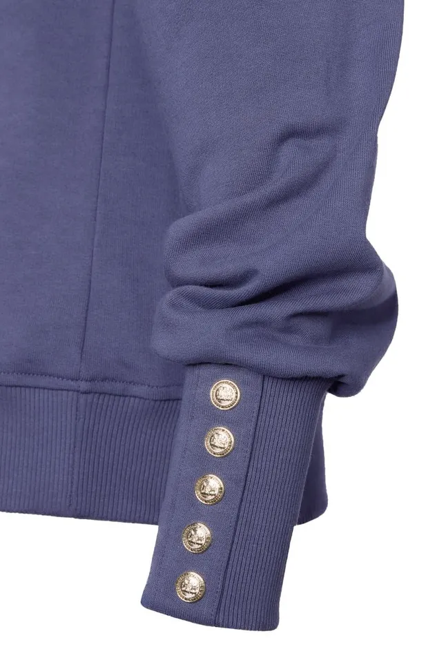 Women Sweatshirts Holland Cooper Kelso Crew Yale Blue Women Sweatshirts Holland Cooper Kelso Crew Yale Blue
