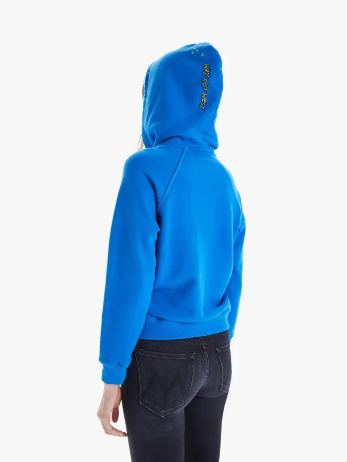 Women Sweatshirts Mother Denim The Square Hoodie Lightpastel Blue