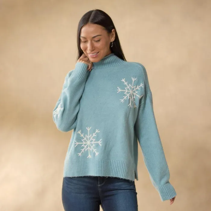 Women Sweet Snowflake Sweater Petite Charcoal Sundance Catalog Petite Styles