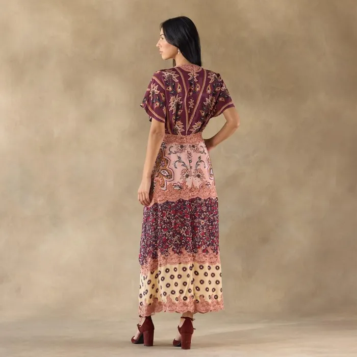 Women Tapestry Of Glamour Dress Burgundy Sundance Catalog Dresses and Jumpsuits Women Tapestry Of Glamour Dress Burgundy Sundance Catalog Dresses and Jumpsuits