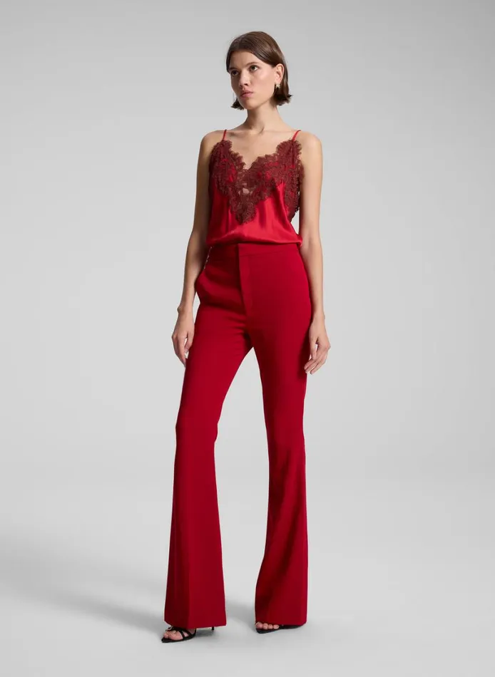 Women Tees and Tanks ALC Lennon Satin And Lace Camisole Top Really Redbosco