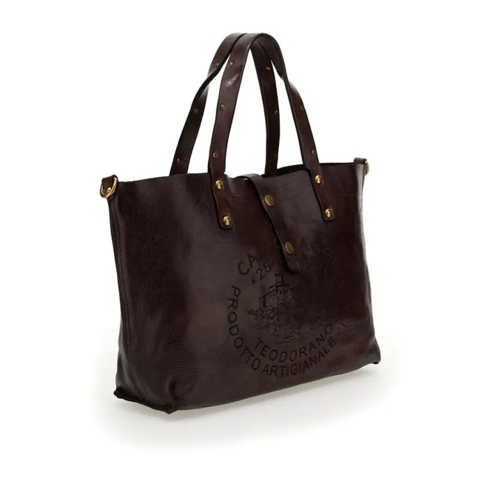 Women Teodorano Brown Campomaggi ShoppersTote Bags