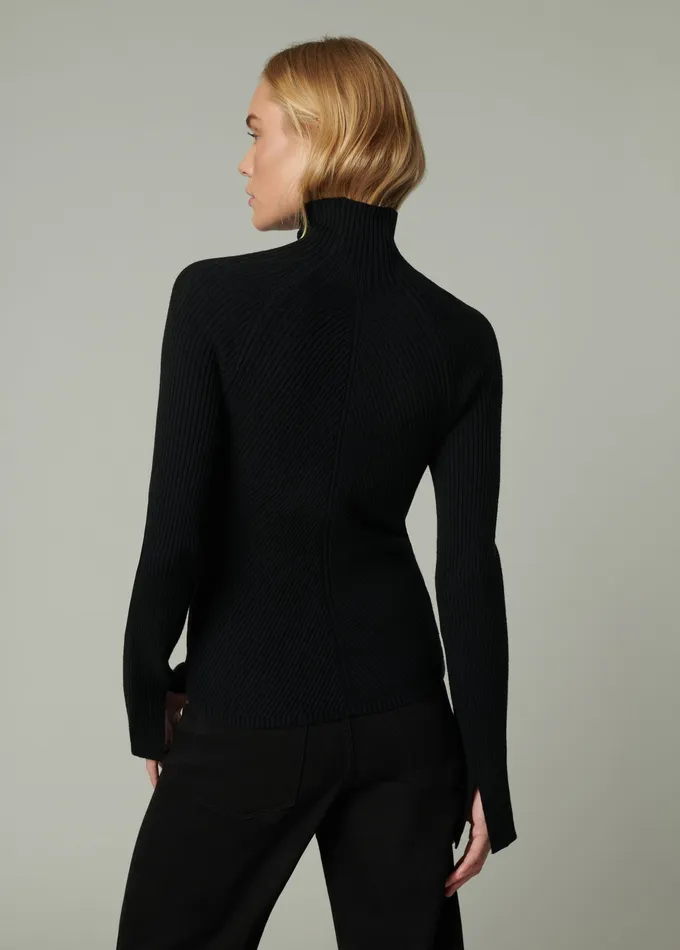 Women THE PALMER TURTLENECK Black Tops Joe8217s Jeans