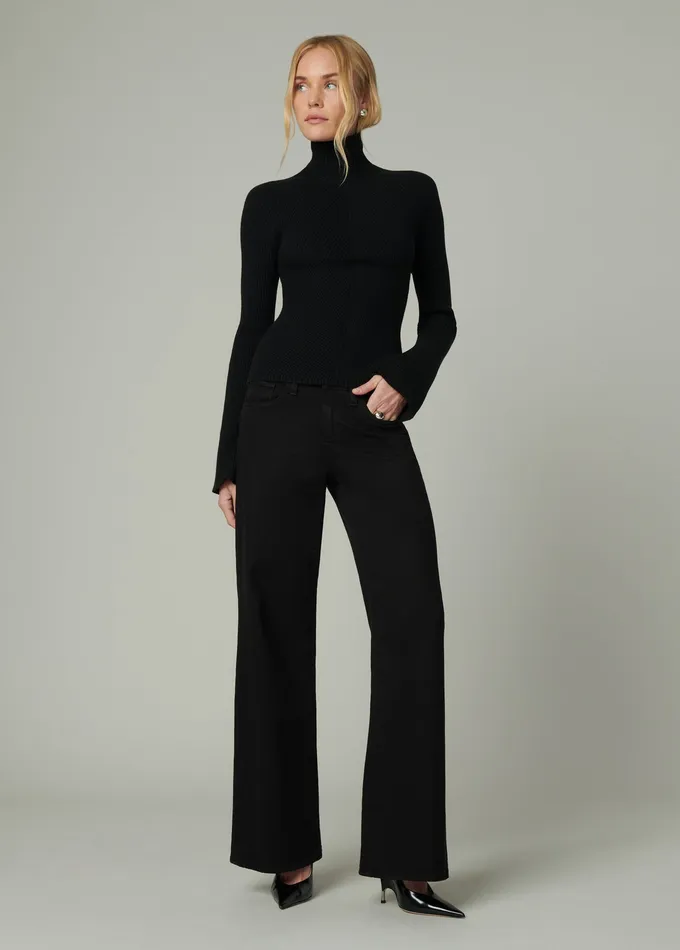 Women THE PALMER TURTLENECK Black Tops Joe8217s Jeans