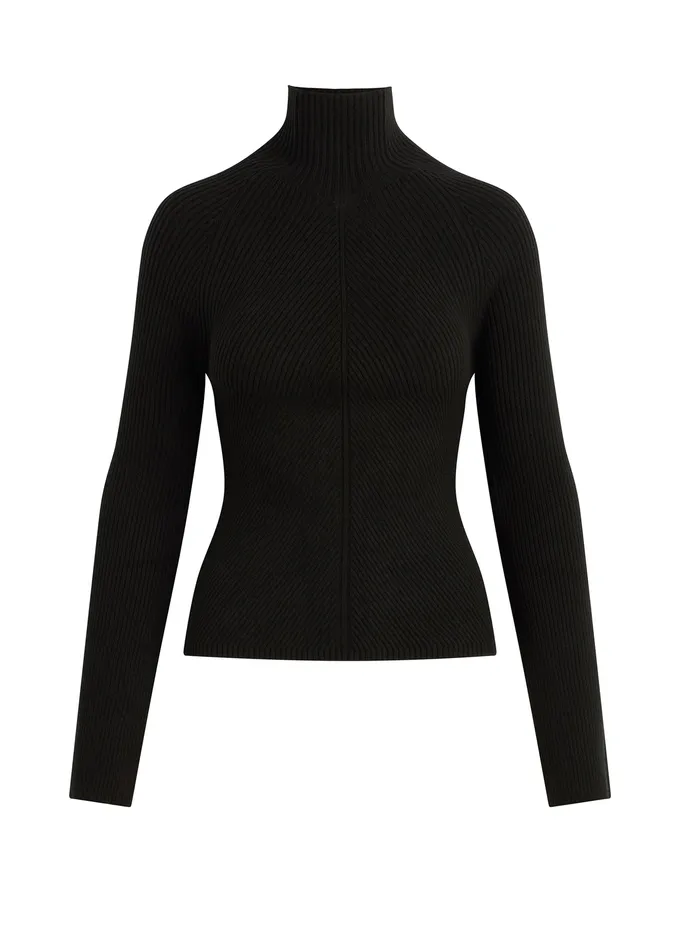 Women THE PALMER TURTLENECK Black Tops Joe8217s Jeans
