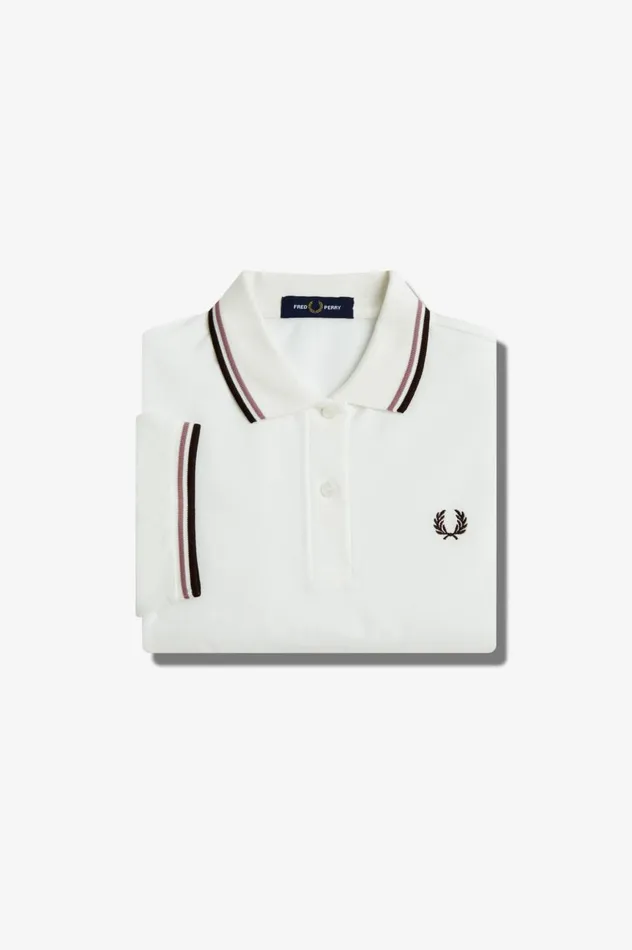 Women The ShirtG3600 Snow Whitedark Pinkburnt Tobacco Fred Perry The Fred Perry Shirt Women The ShirtG3600 Snow Whitedark Pinkburnt Tobacco Fred Perry The Fred Perry Shirt