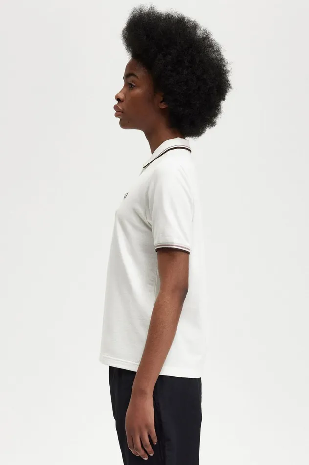 Women The ShirtG3600 Snow Whitedark Pinkburnt Tobacco Fred Perry The Fred Perry Shirt