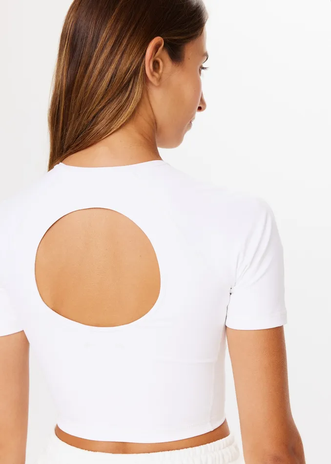 Women THE UPSIDE TOPSPIN KIM CROP TEE Pickleball