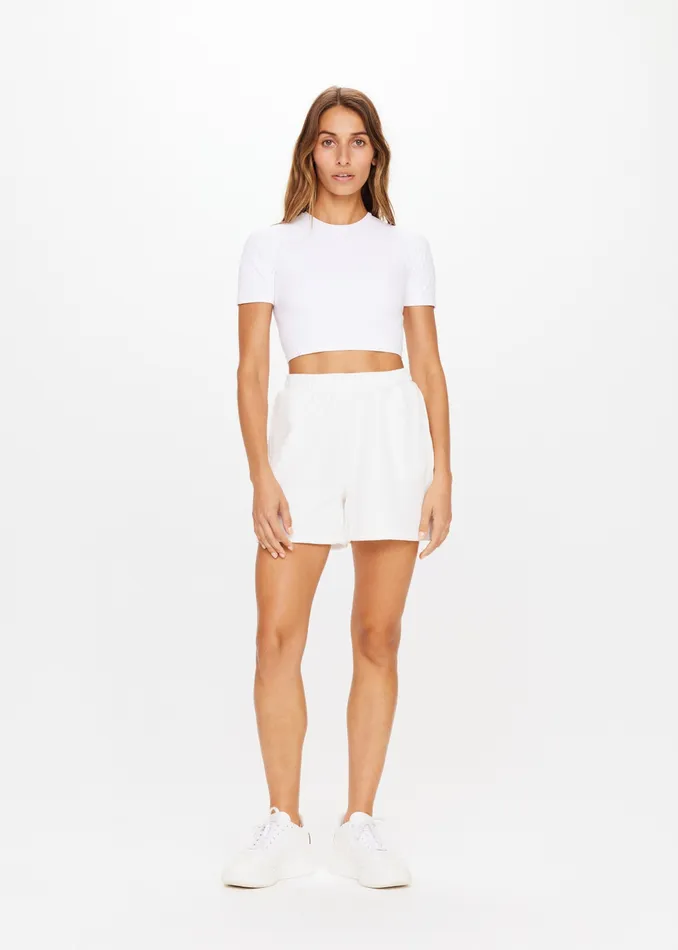 Women THE UPSIDE TOPSPIN KIM CROP TEE Pickleball