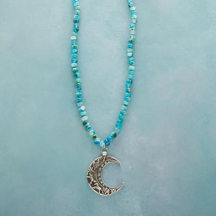 Women To The Moon and Back Necklace Sundance Catalog Necklaces
