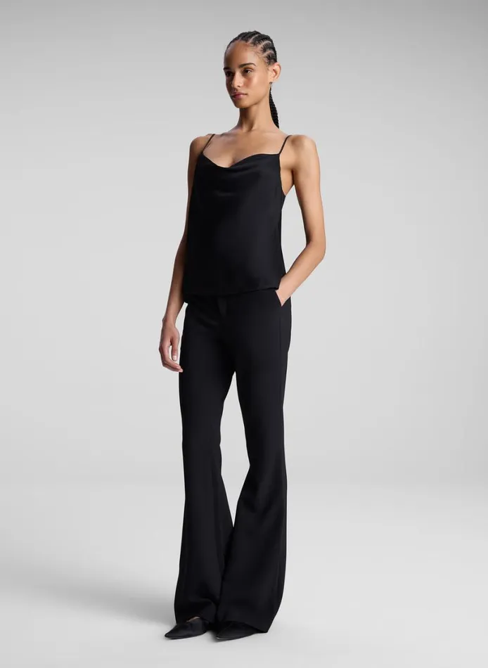 Women Tops ALC Amber Satin Camisole Top Black