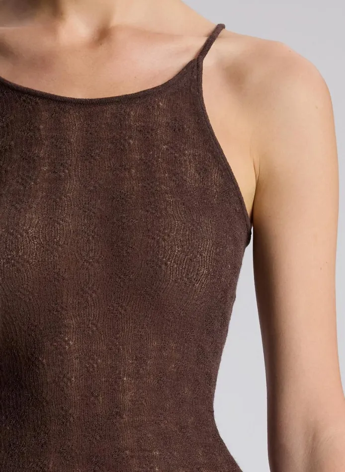 Women Tops ALC Morgan Alpaca Knit Top Brown