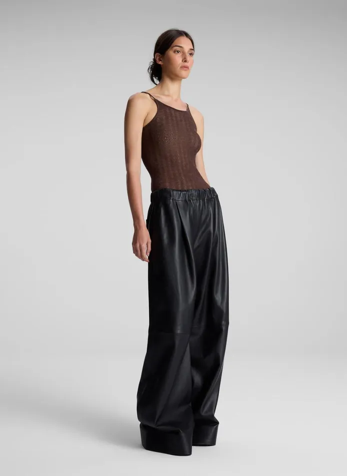 Women Tops ALC Morgan Alpaca Knit Top Brown