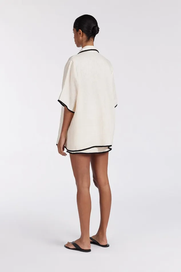 Women Tops DISSH VON CREAM LINEN SHIRT