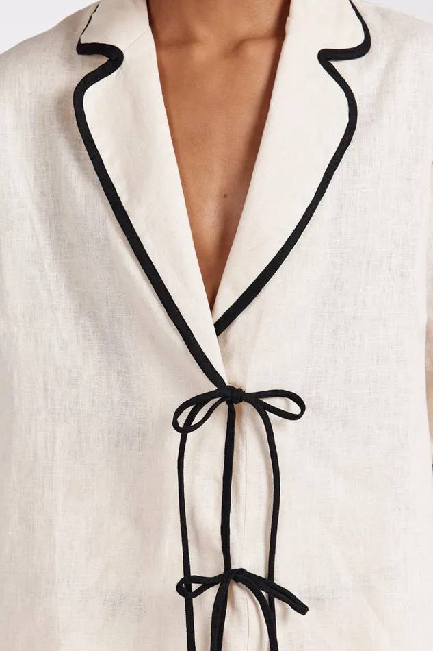 Women Tops DISSH VON CREAM LINEN SHIRT