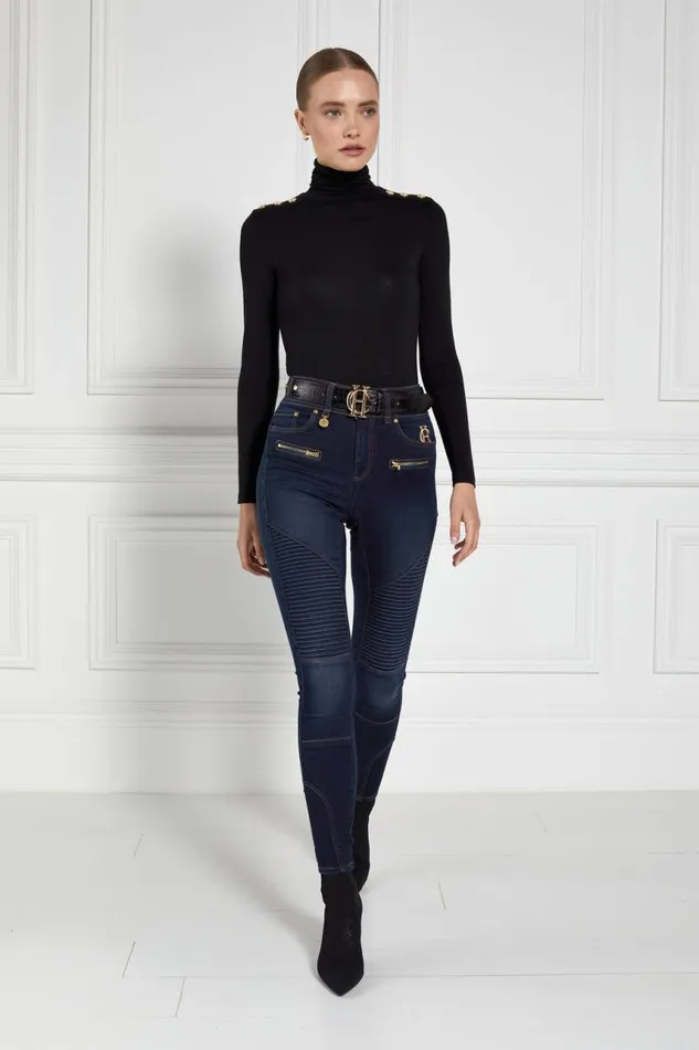 Women Tops Holland Cooper Essential Roll Neck Black Women Tops Holland Cooper Essential Roll Neck Black