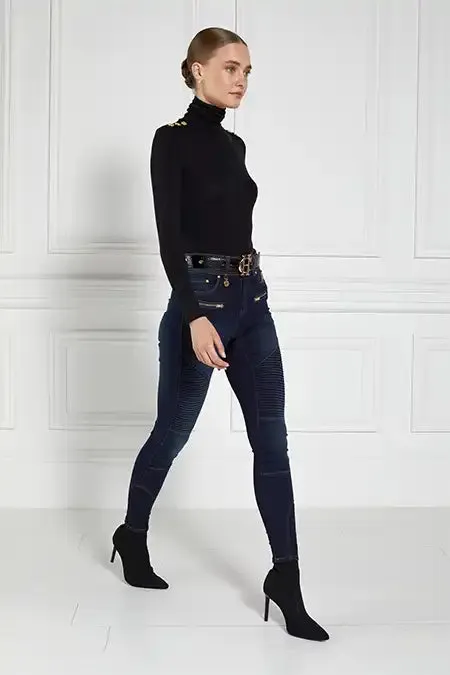 Women Tops Holland Cooper Essential Roll Neck Black Women Tops Holland Cooper Essential Roll Neck Black