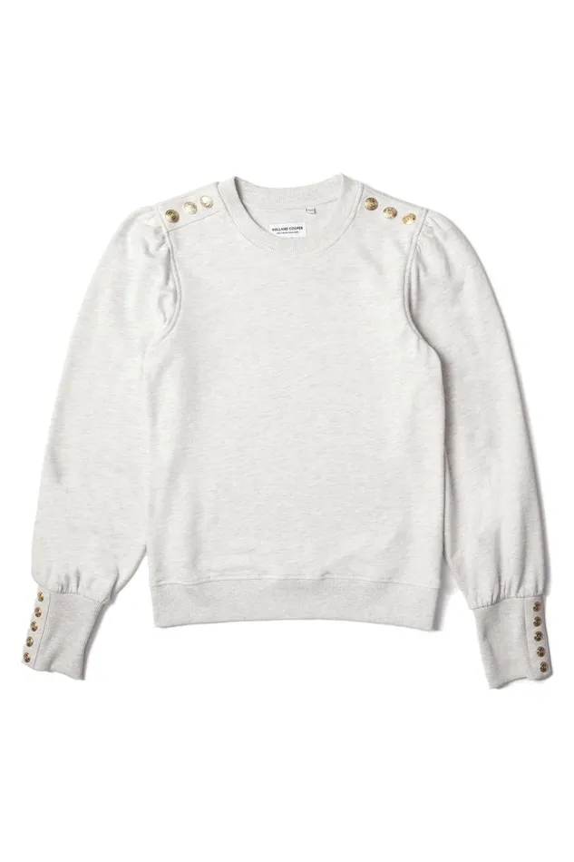 Women Tops Holland Cooper Kelso Crew Grey Marl Women Tops Holland Cooper Kelso Crew Grey Marl