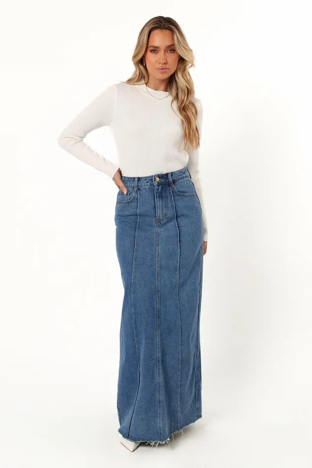 Women Tops Petal and Pup Tammy Ribbed Knit Top White