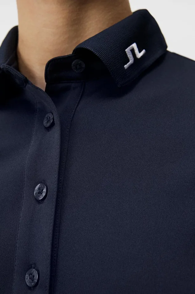 Women Tour Tech Golf Polo JL Navy JLindeberg Polo Shirts