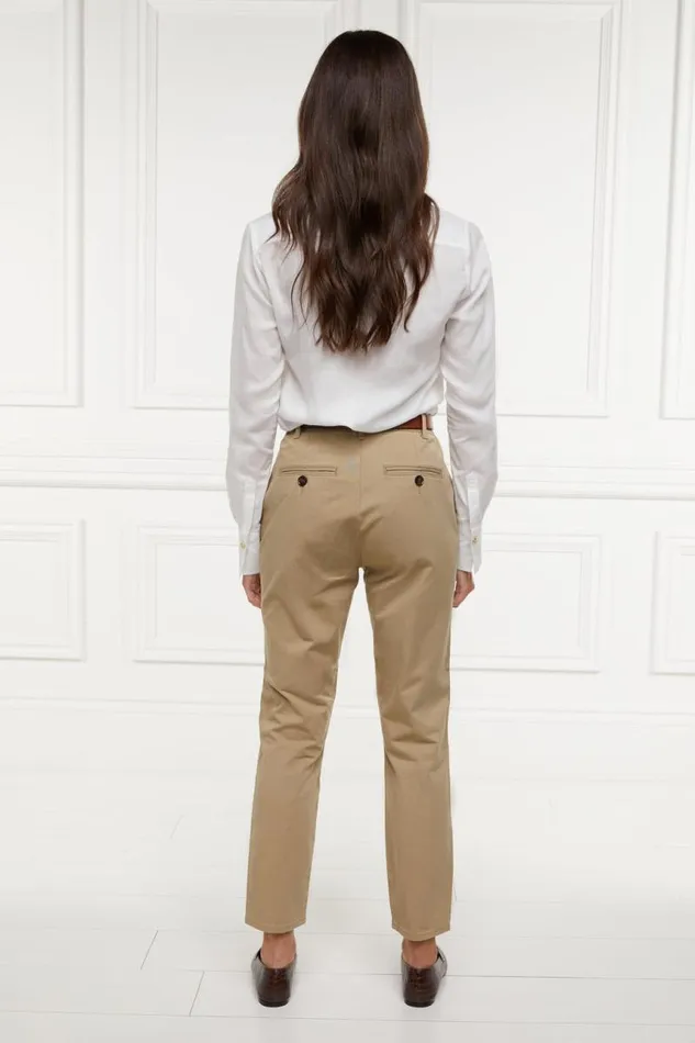 Women Trousers Holland Cooper Arnesby Chino Stone