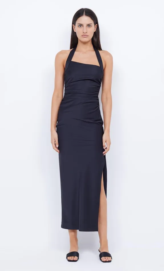 Women ULA ASYM MAXI DRESS 8211 BLACK Bec Bridge Maxi Dresses