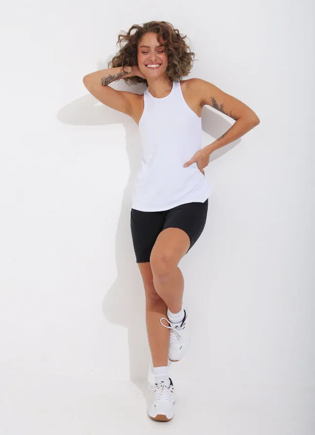 Women Urban Tank White Dona Jo Tank Tops