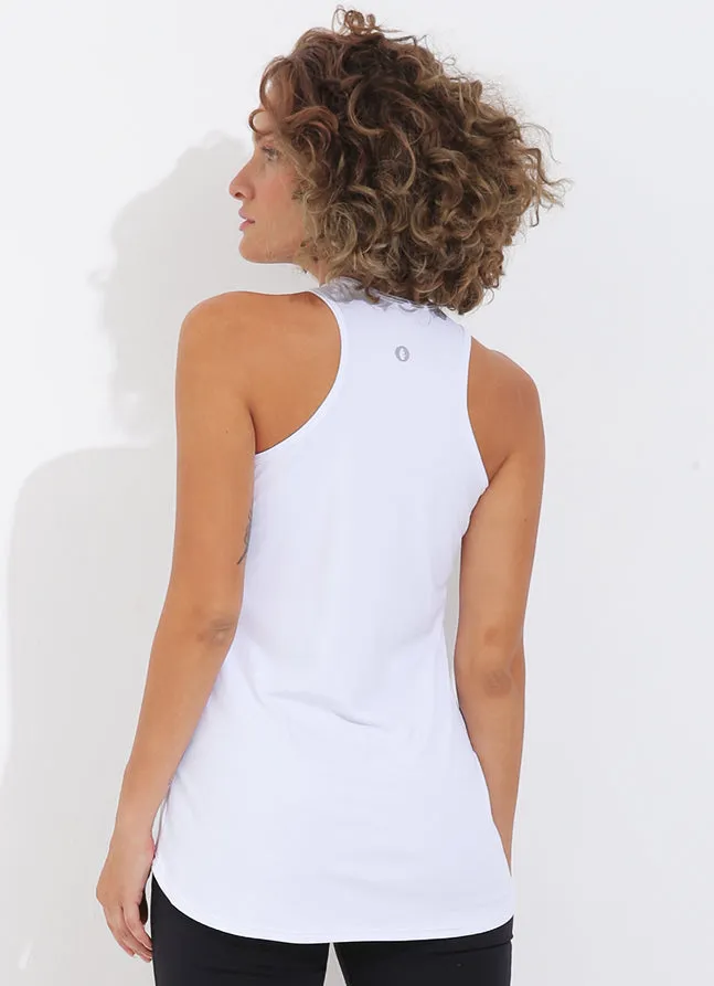 Women Urban Tank White Dona Jo Tank Tops