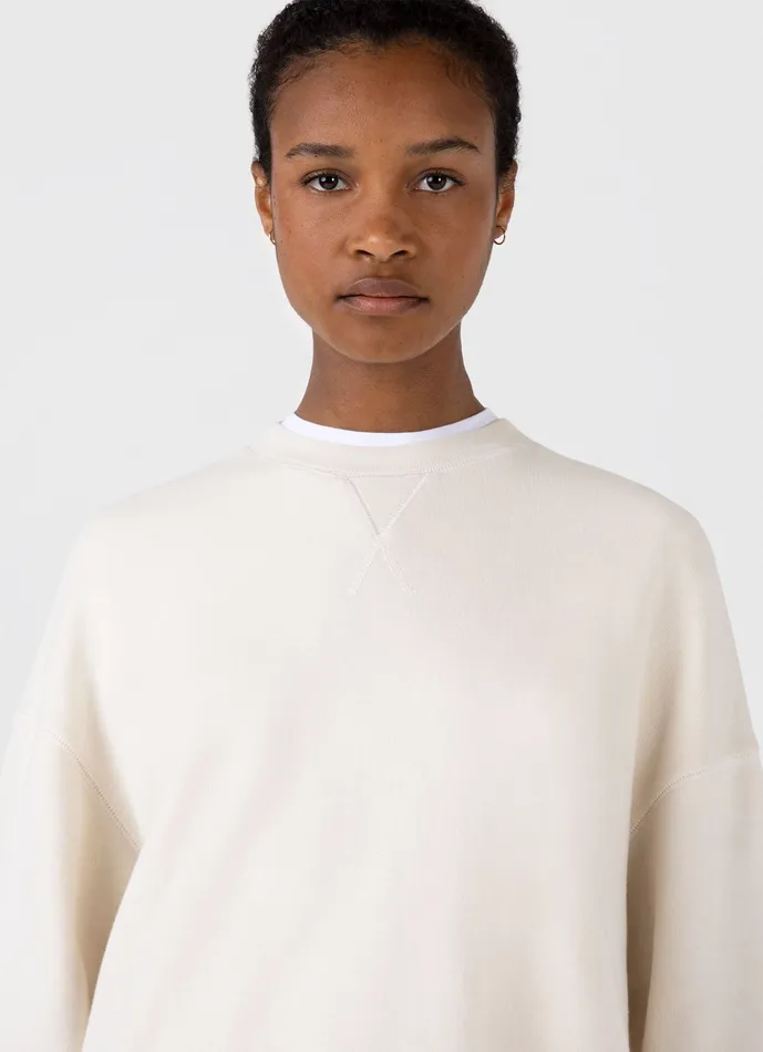 Women ussunspel Relaxed Loopback Sweatshirt Undyed Loungewear and Sleepwear Women ussunspel Relaxed Loopback Sweatshirt Undyed Loungewear and Sleepwear