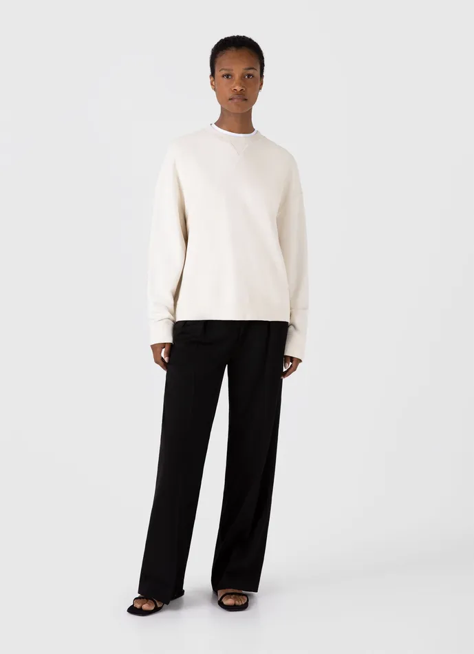 Women ussunspel Relaxed Loopback Sweatshirt Undyed Loungewear and Sleepwear Women ussunspel Relaxed Loopback Sweatshirt Undyed Loungewear and Sleepwear