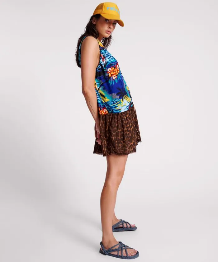 Women UTOPIA LEOPARD PRINT HAWAIIAN POP OVER DRESS One Teaspoon Mini Dresses Women UTOPIA LEOPARD PRINT HAWAIIAN POP OVER DRESS One Teaspoon Mini Dresses