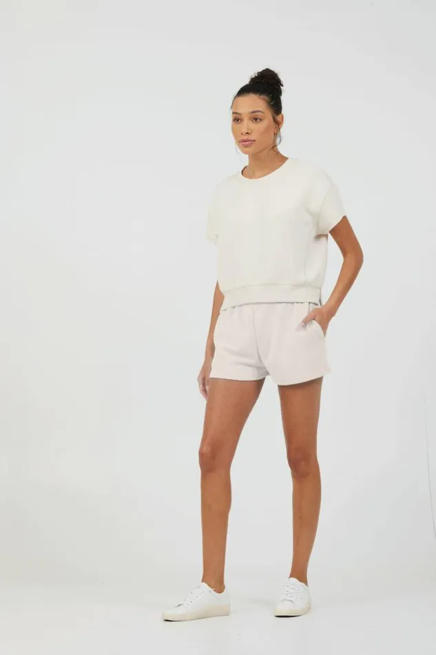 Women Vintage Havana All Bottoms South Beach Sand Cloud Fleece Shorts South Beach Sand