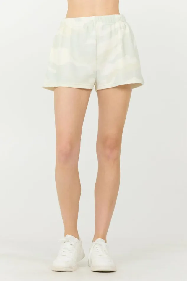 Women Vintage Havana All Bottoms Spring Camo Printed Cloud Fleece Shorts Spring Camo Women Vintage Havana All Bottoms Spring Camo Printed Cloud Fleece Shorts Spring Camo