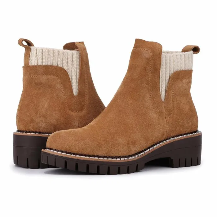 Women Vintage Havana Boots Booties Everett 8211 Chestnut Chestnut