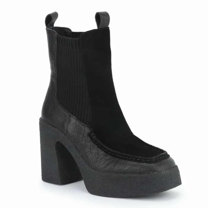 Women Vintage Havana Boots Booties HENRY 8211 BLACK Black