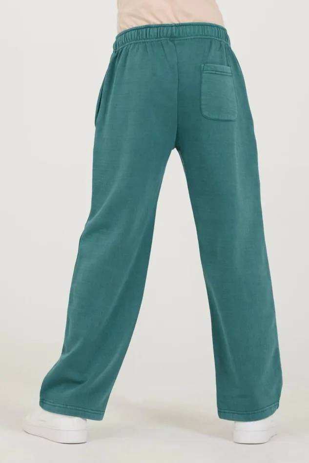 Women Vintage Havana Kids Bottoms Kids Teal Pintuck Wide Leg Pants Teal