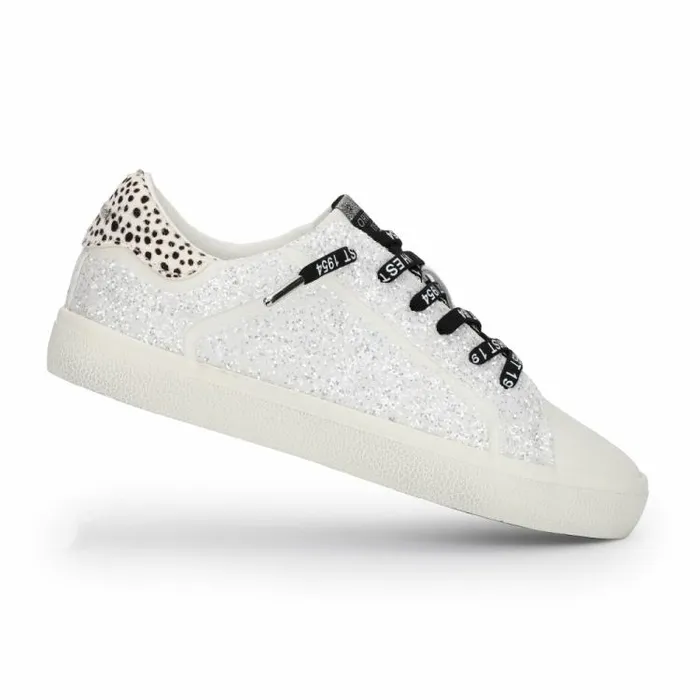 Women Vintage Havana Low Tops MIKEYLA 8211 WHITE GLITTER White Glitter Women Vintage Havana Low Tops MIKEYLA 8211 WHITE GLITTER White Glitter