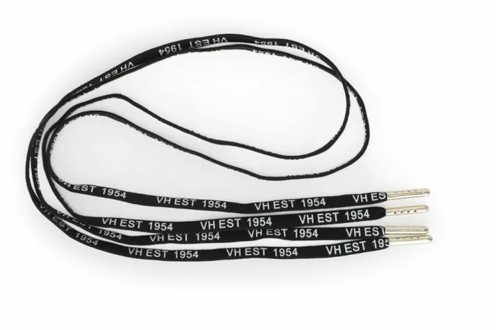Women Vintage Havana Shoe Laces BLACK WHITE GOLD TIP LACES Women Vintage Havana Shoe Laces BLACK WHITE GOLD TIP LACES