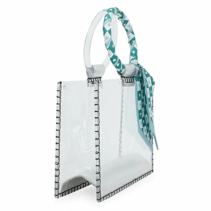 Women Vintage Havana Small Bags MINI MOLLY 8211 SCARF TURQUOISE