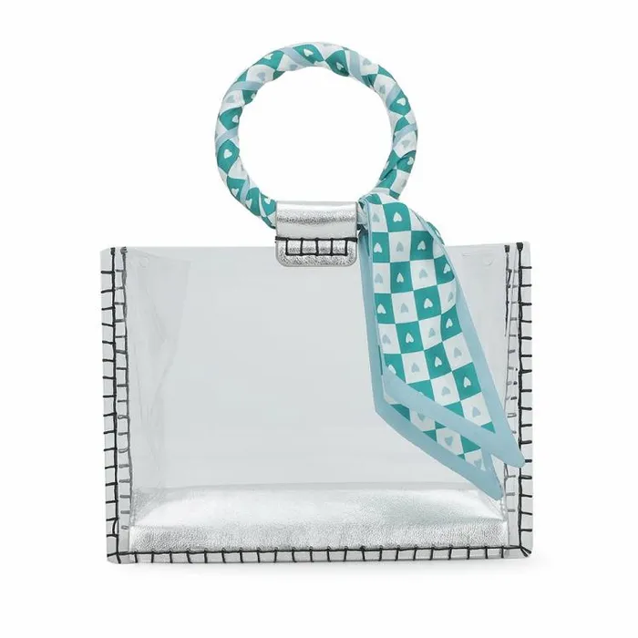 Women Vintage Havana Small Bags MINI MOLLY 8211 SCARF TURQUOISE