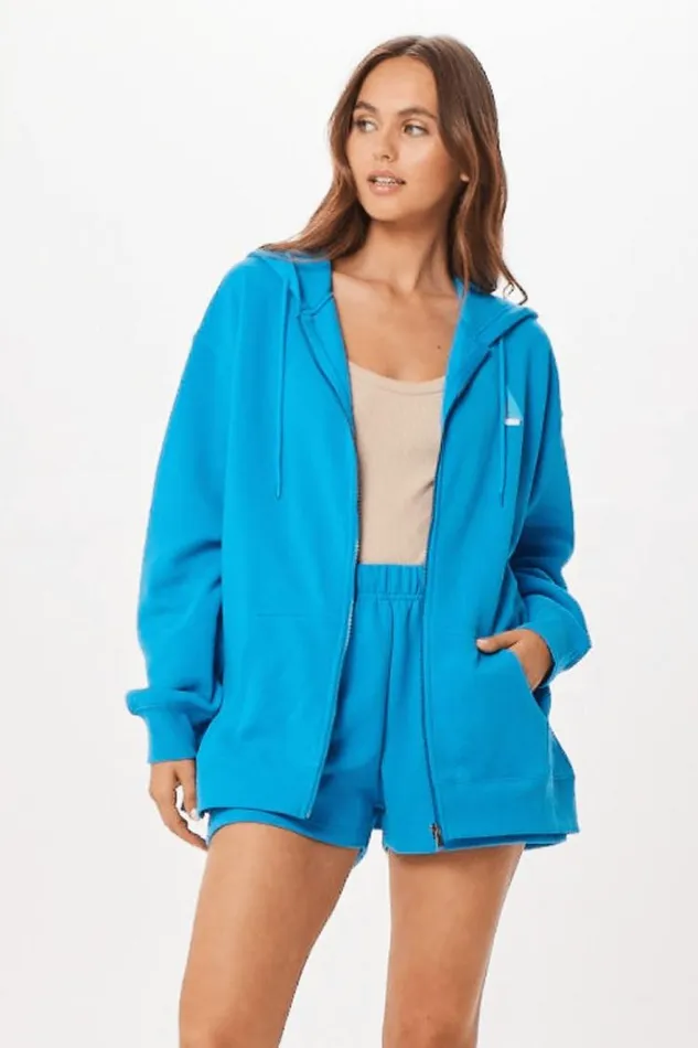 Women Vintage Havana Sweatshirts Bright Blue St Tropez Jet Setter Surf Wash Zip Up Bright Blue Women Vintage Havana Sweatshirts Bright Blue St Tropez Jet Setter Surf Wash Zip Up Bright Blue