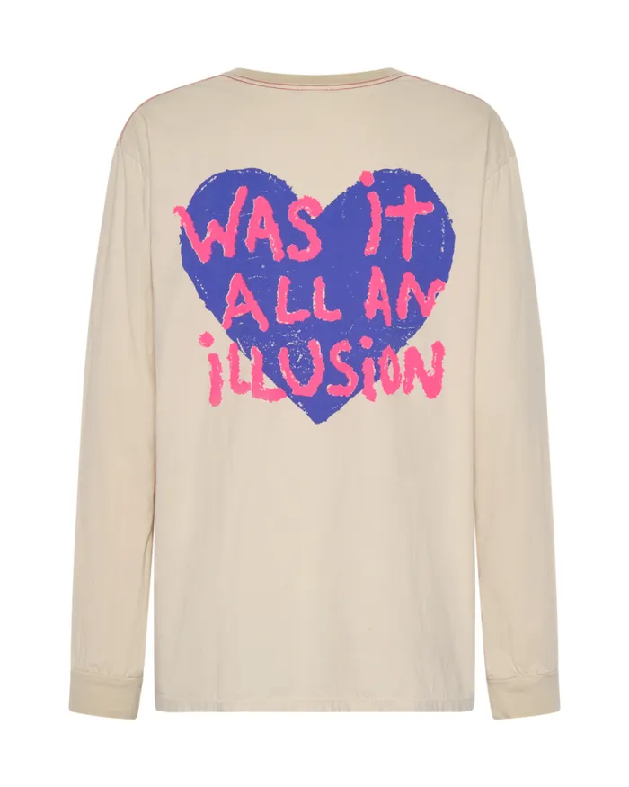 Women WAS IT ALL AN ILLUSION HANDSPRAYED LONG SLEEVE TEE One Teaspoon Tees and Tanks Women WAS IT ALL AN ILLUSION HANDSPRAYED LONG SLEEVE TEE One Teaspoon Tees and Tanks