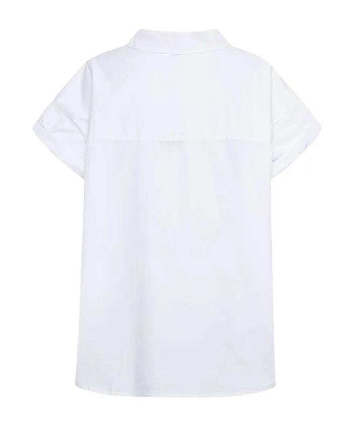 Women WHITE KINGS ROAD COTTON SHIRT One Teaspoon Shirts